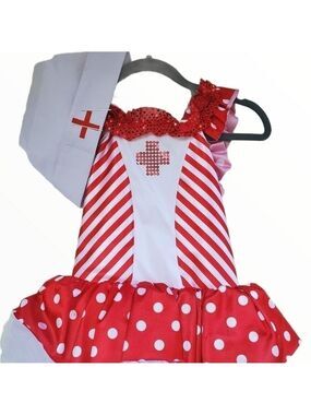 Curtain call costumes E873 Wish You Well Nurse costume Medical sz CME